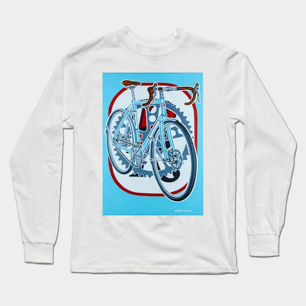 Rourke bicycle Long Sleeve T-Shirt by markhowardjones